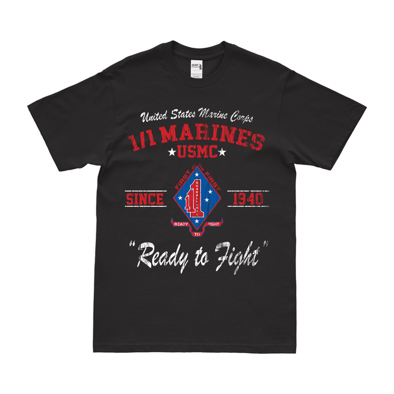 Distressed 1/1 Marines Since 1941 USMC Unit Legacy T-Shirt