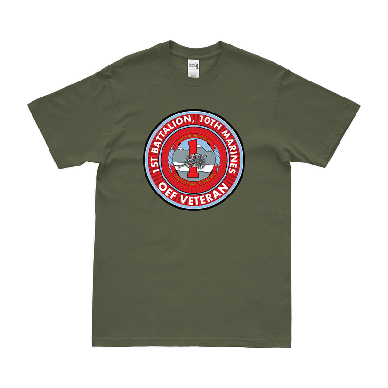 1st Bn 10th Marines (1/10 Marines) OEF Veteran T-Shirt