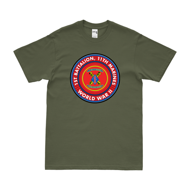 1st Bn 11th Marines (1/11 Marines) World War II T-Shirt