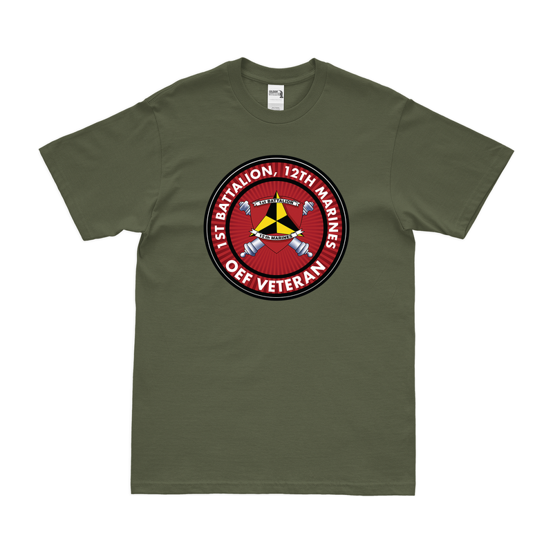 1st Bn 12th Marines (1/12 Marines) OEF Veteran T-Shirt