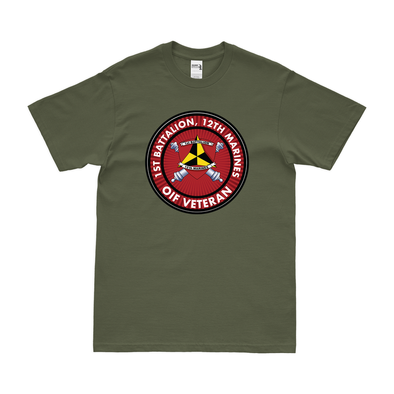1st Bn 12th Marines (1/12 Marines) OIF Veteran T-Shirt