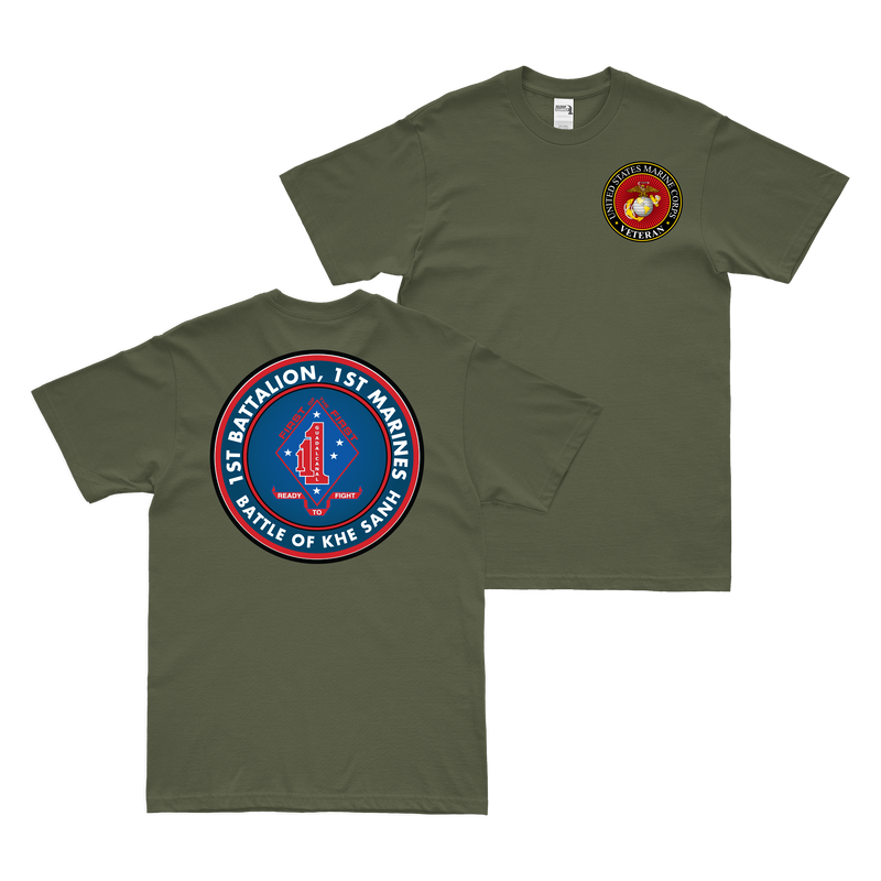 Double-Sided 1/1 Marines Battle of Khe Sanh T-Shirt