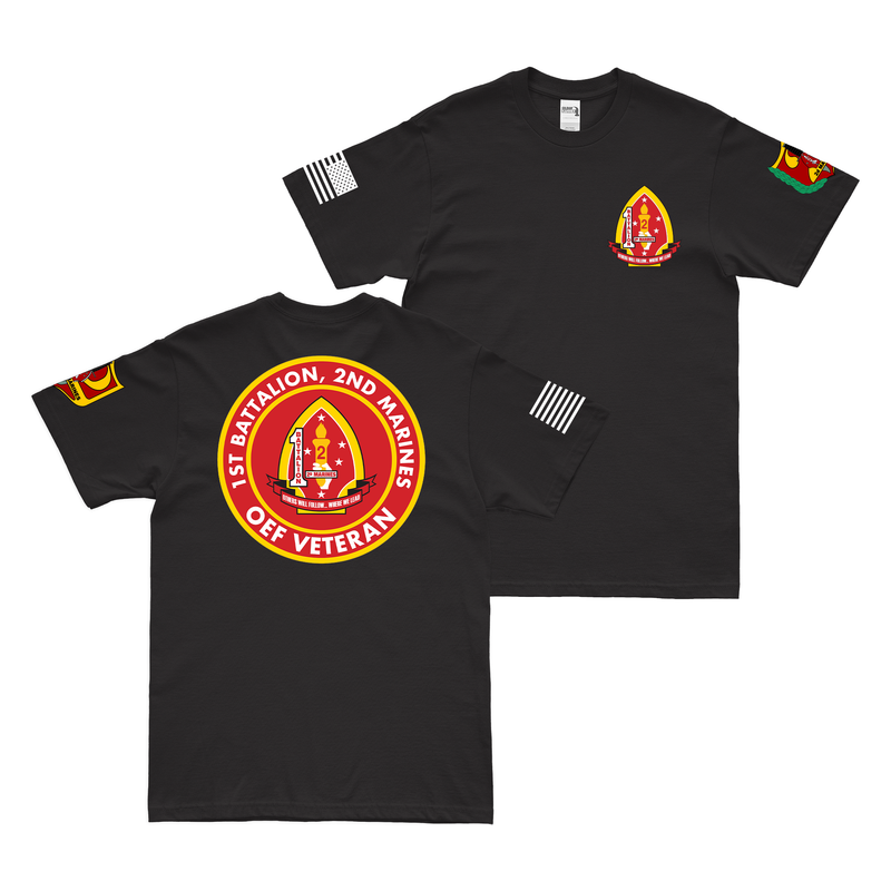 Double-Sided 1/2 Marines OEF Veteran T-Shirt