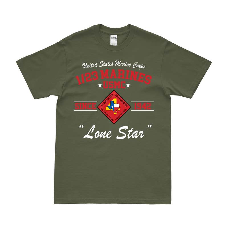 1st Battalion, 23rd Marines (1/23) Since 1942 Unit Legacy T-Shirt