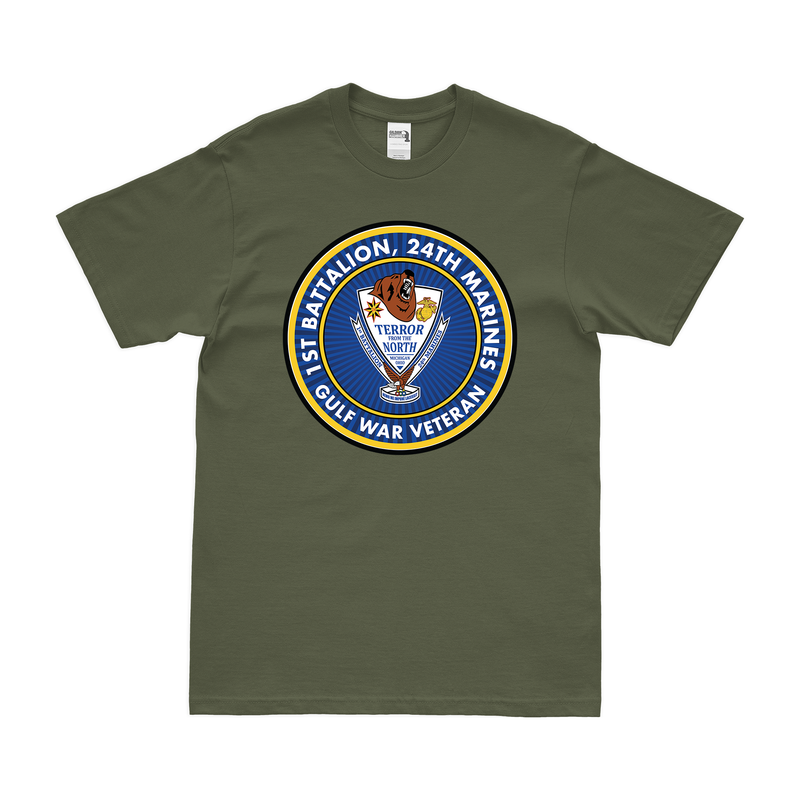 1st Bn 24th Marines (1/24 Marines) Gulf War Veteran T-Shirt