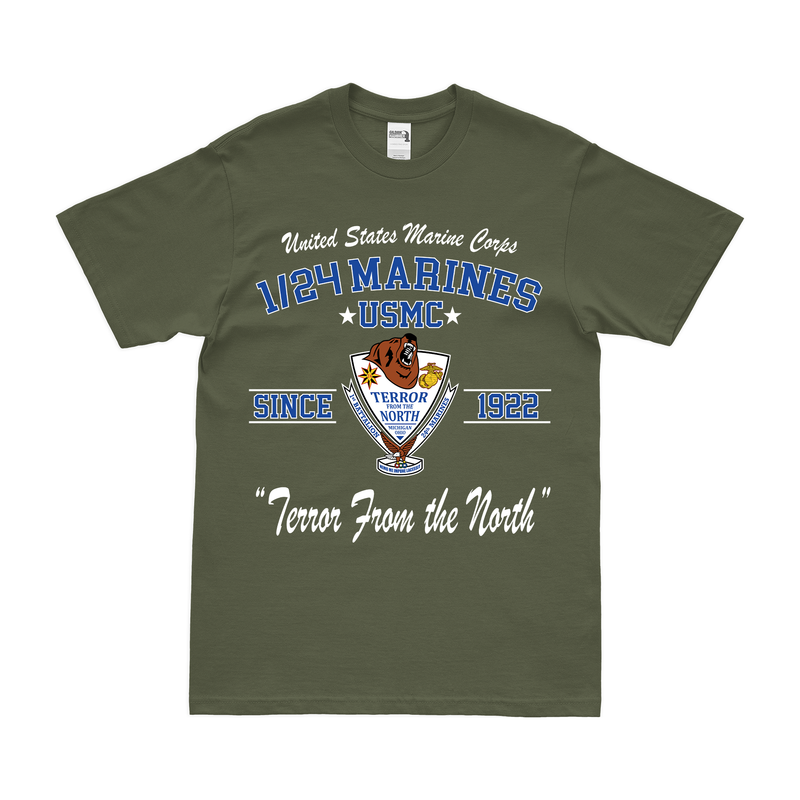 1st Bn 24th Marines (1/24 Marines) Since 1922 Legacy T-Shirt