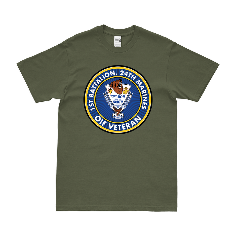1st Bn 24th Marines (1/24 Marines) OIF Veteran T-Shirt