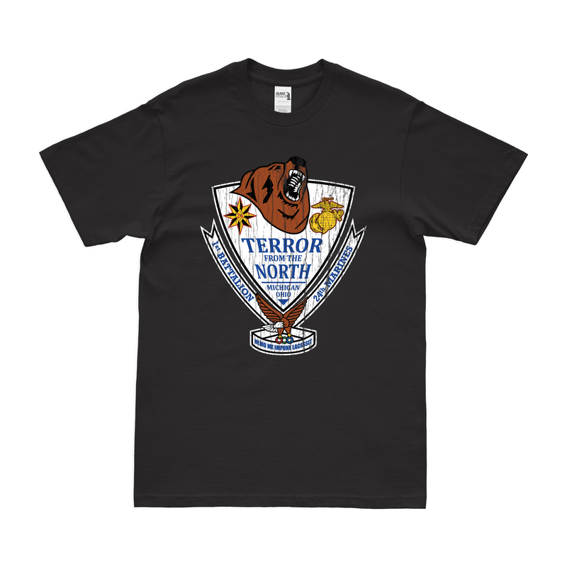 Distressed 1st Battalion 24th Marines (1/24) Logo T-Shirt