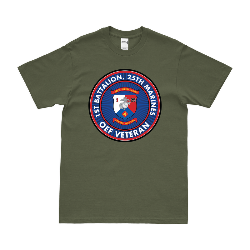 1st Bn 25th Marines (1/25 Marines) OEF Veteran T-Shirt