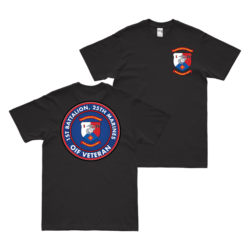 Double-Sided 1-25 Marines OIF Veteran T-Shirt