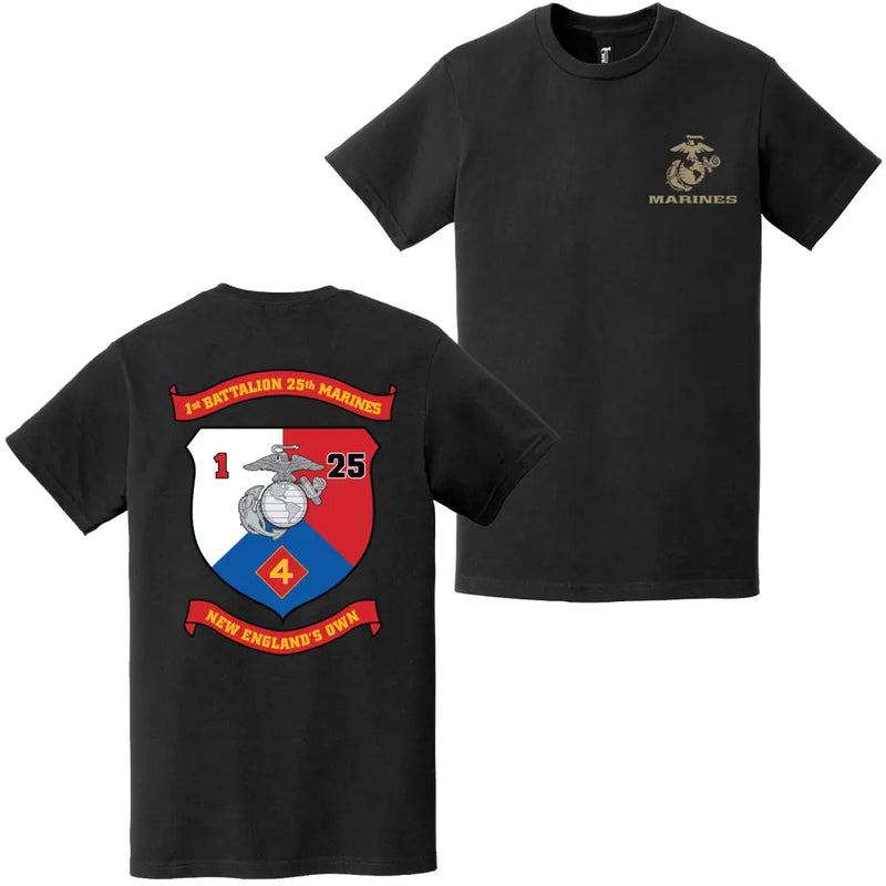 Double-Sided 1/25 Marines Unit Logo EGA T-Shirt