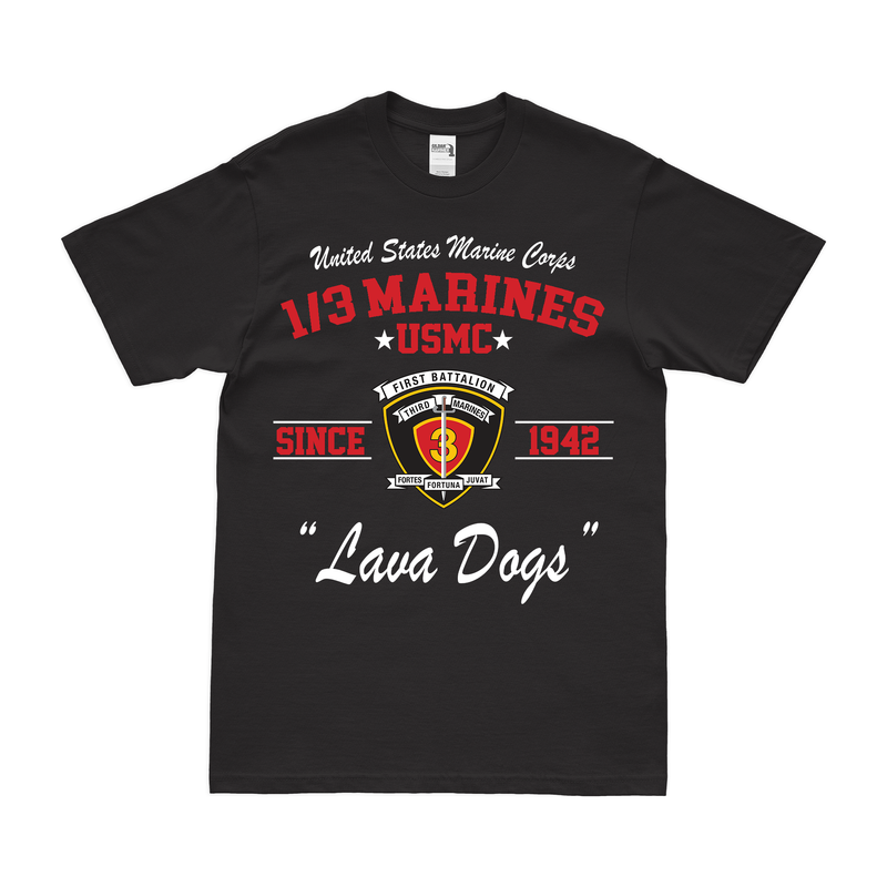 1st Battalion, 3rd Marines (1/3) Since 1942 Legacy T-Shirt