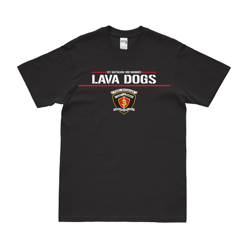1st Battalion, 3rd Marines (1/3) 'Lava Dogs' Motto T-Shirt