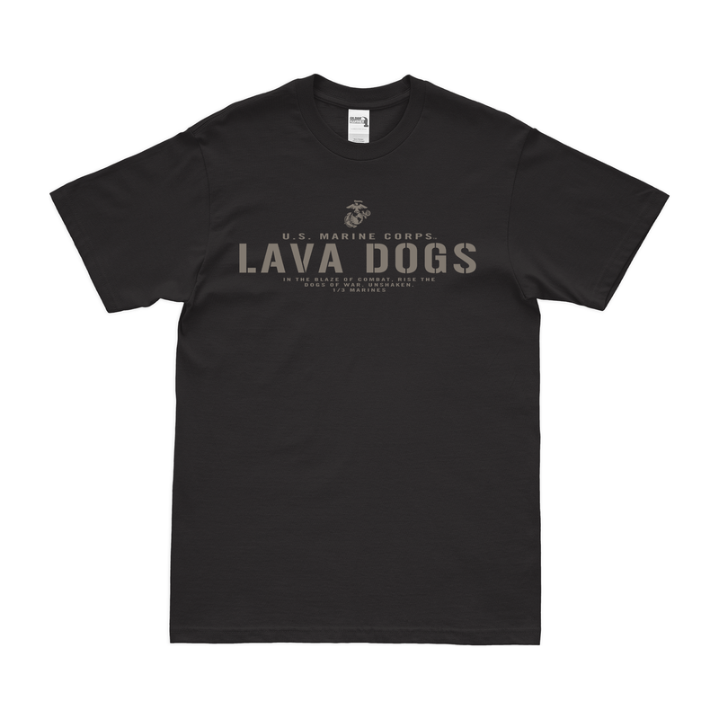 1st Battalion 3rd Marines (1/3) "Lava Dogs" USMC T-Shirt