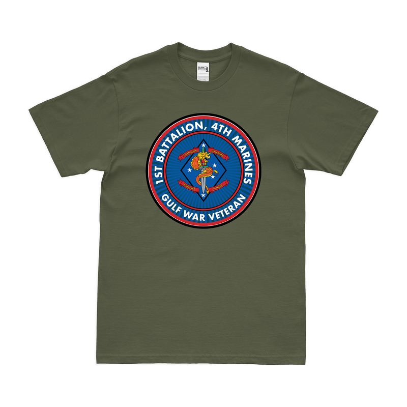 1st Bn 4th Marines (1/4 Marines) Gulf War Veteran T-Shirt