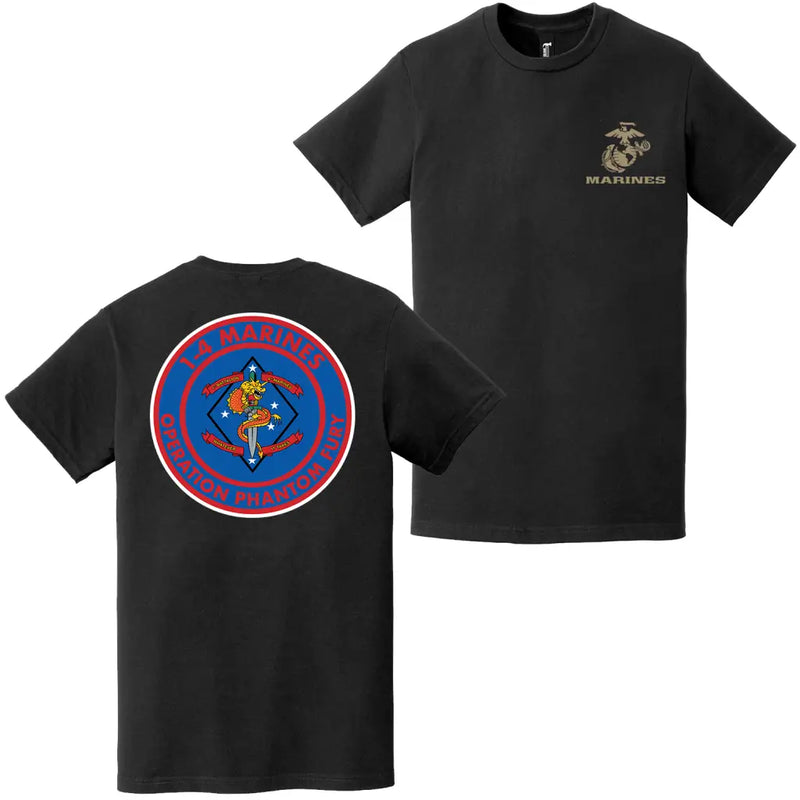 Double-Sided 1/4 Marines Operation Phantom Fury T-Shirt