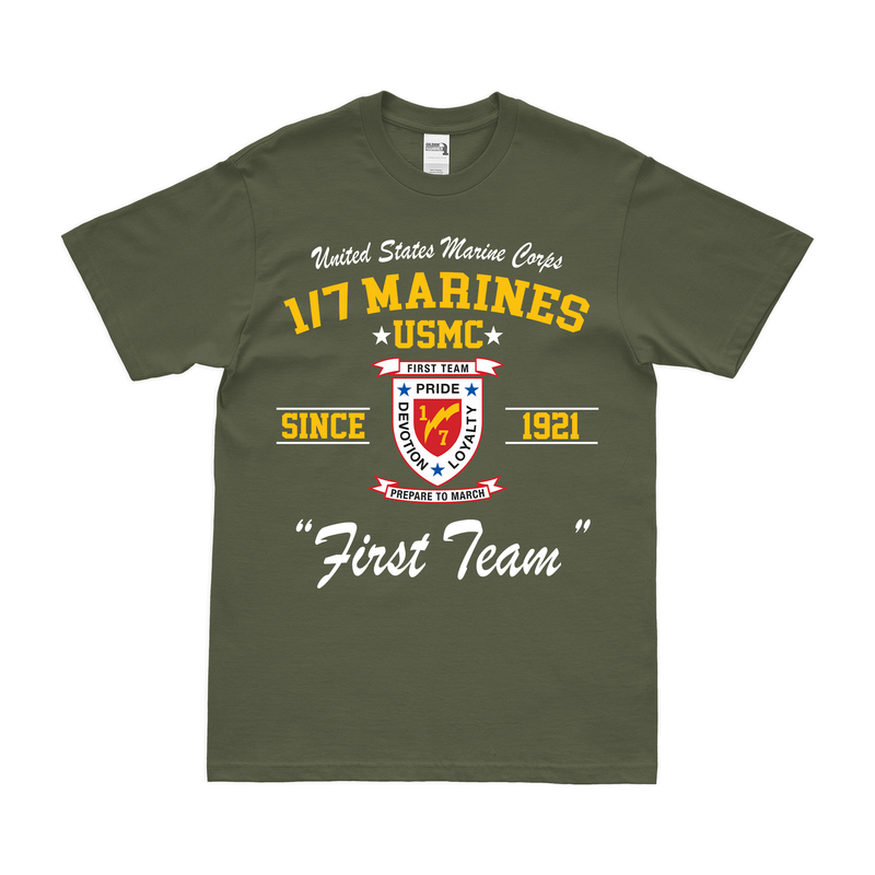 1st Battalion, 7th Marines (1/7) Since 1921 Legacy T-Shirt