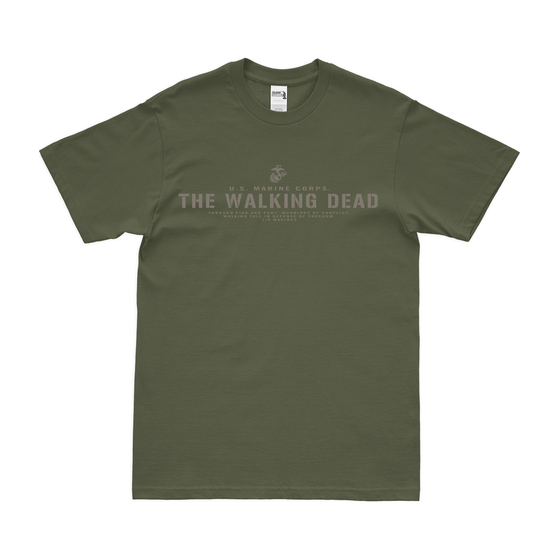 1st Battalion 9th Marines (1/9) "The Walking Dead" USMC T-Shirt