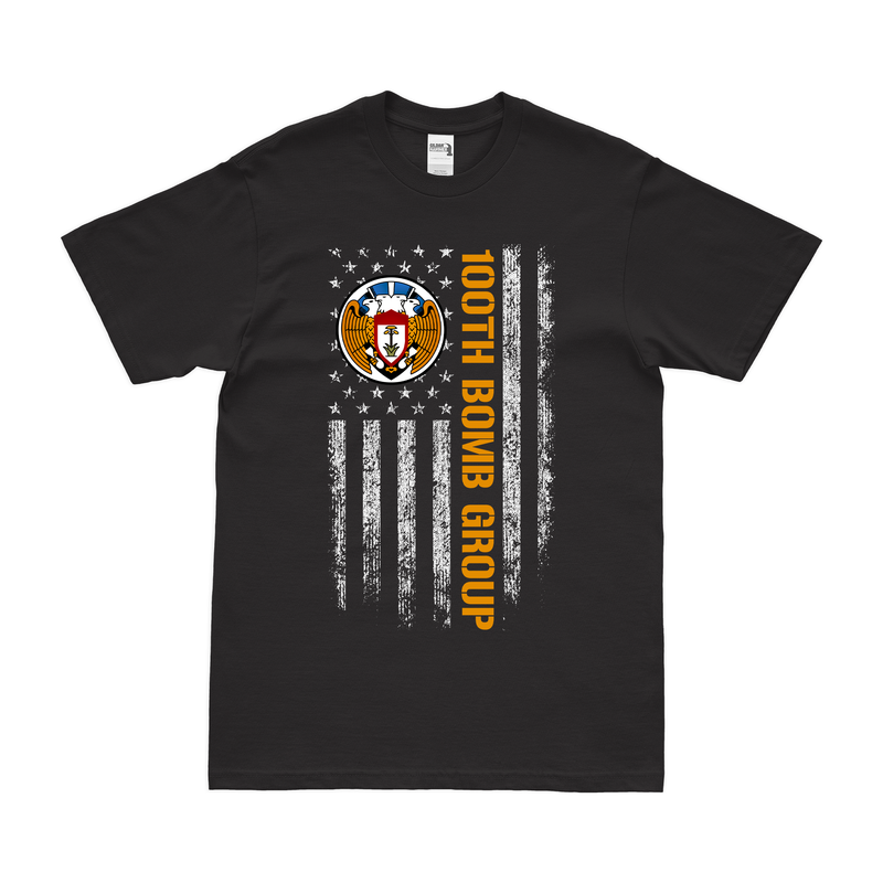 100th Bomb Group WW2 American Flag T-Shirt