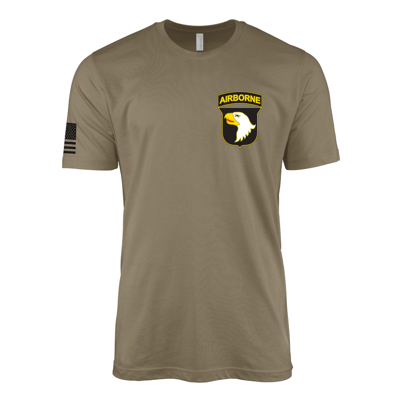 101st Airborne Division Left Chest CSIB Emblem T-Shirt