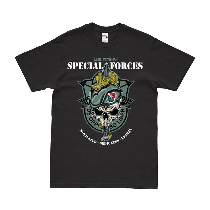 11th Special Forces Group (11th SFG) Snake Eaters Skull T-Shirt