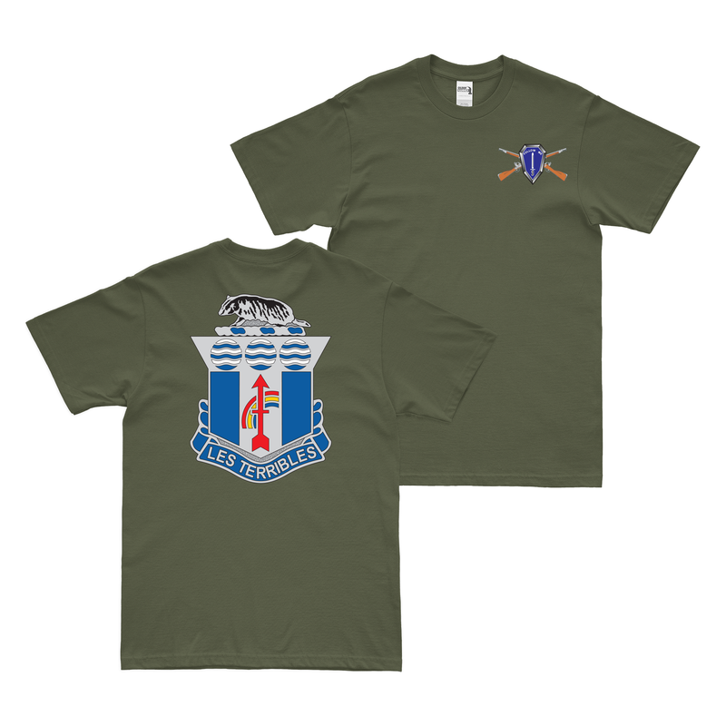 Double-Sided 127th Infantry Regiment T-Shirt