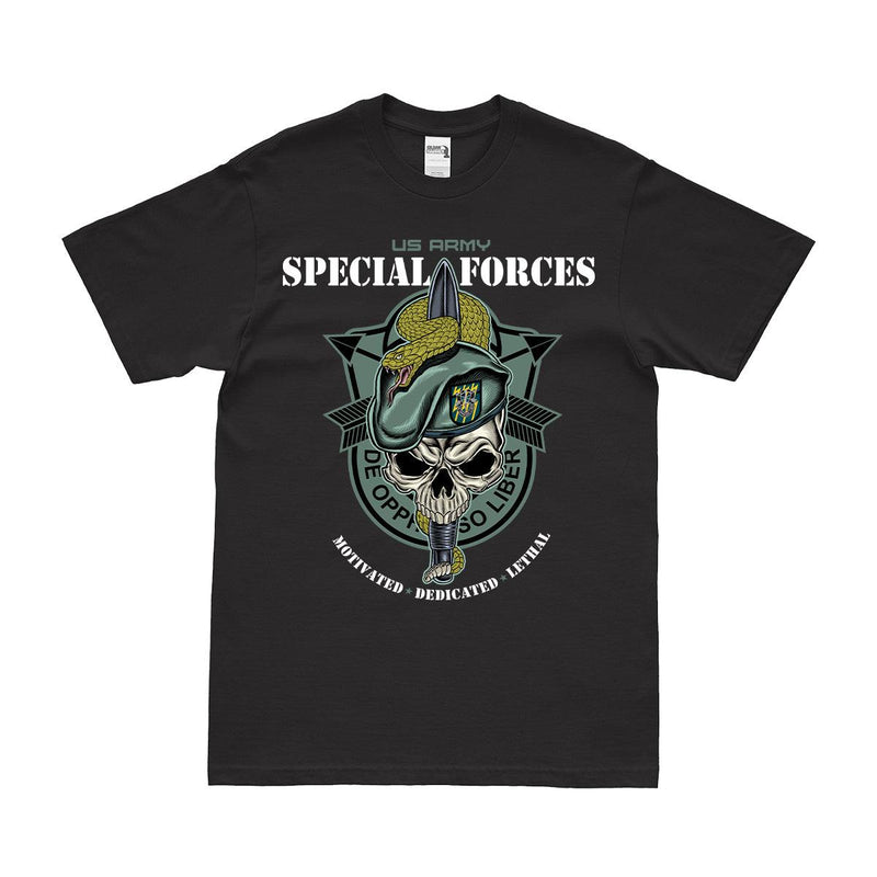 12th Special Forces Group (12th SFG) 'Snake Eaters' Skull T-Shirt