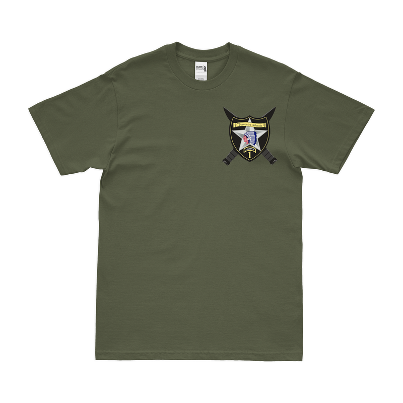 1st SBCT 2d ID "Ghost Brigade" Left Chest Emblem T-Shirt