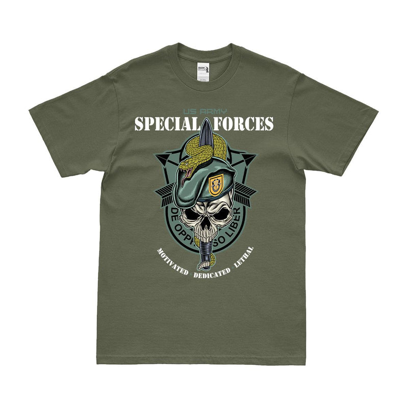 1st Special Forces Group (1st SFG) Snake Eaters Skull T-Shirt