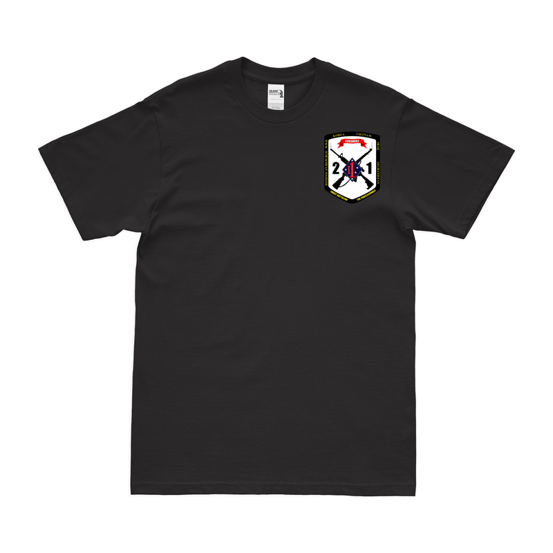 2/1 Marines Logo Left Chest Emblem T-Shirt