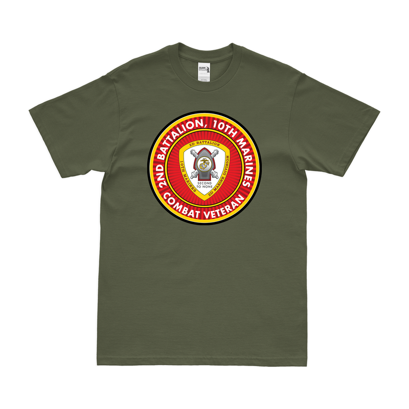2nd Bn 10th Marines (2/10 Marines) Combat Veteran T-Shirt