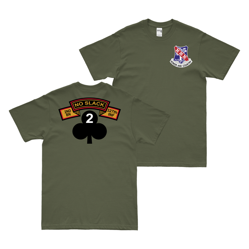 Double-Sided 2-327 Infantry Regiment 'No Slack' T-Shirt