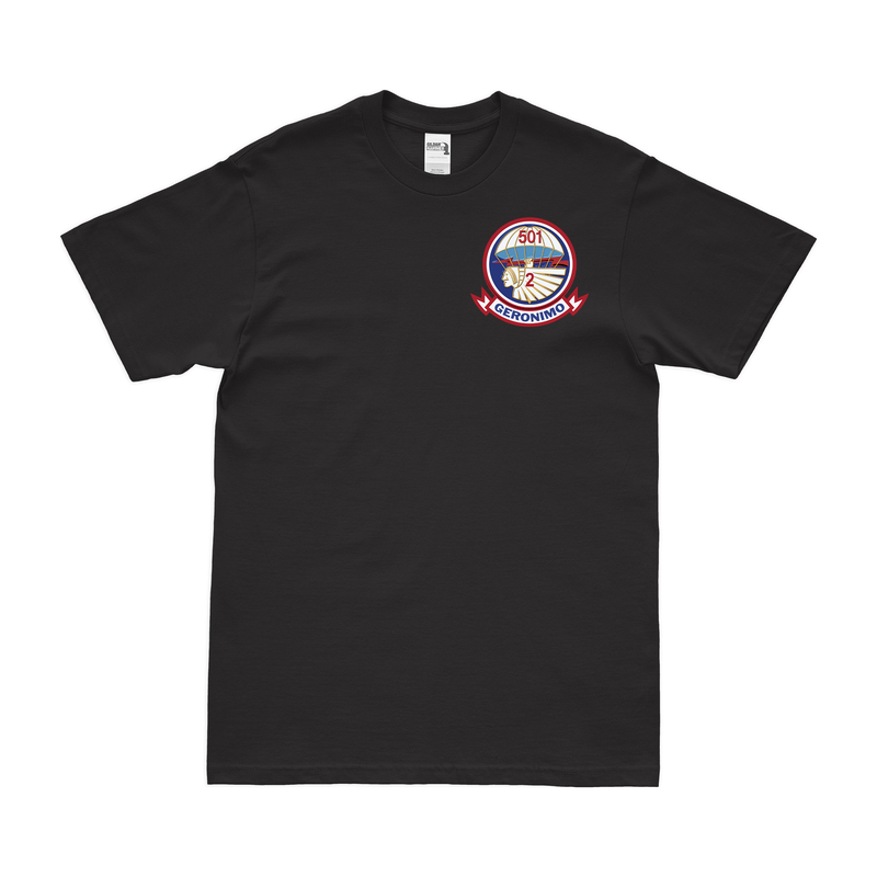 2-501 Parachute Infantry Left Chest Logo T-Shirt