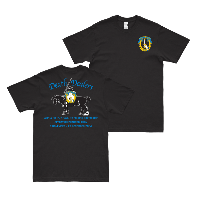 Alpha Co. 2-7 CAV Phantom Fury Death Dealers T-Shirt