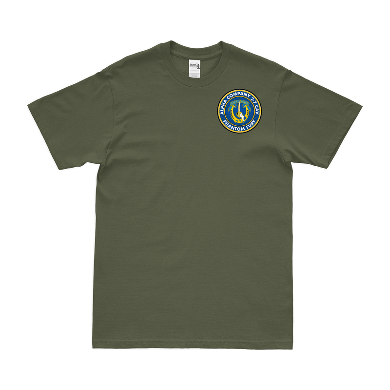 A Co. 2-7 CAV Phantom Fury Left Chest Emblem T-Shirt
