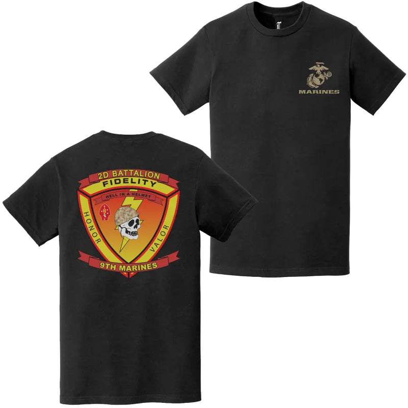 Double-Sided 2/9 Marines Unit Logo EGA T-Shirt