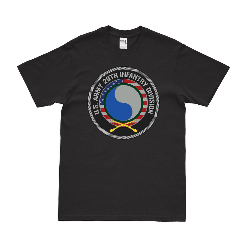 29th Infantry Division American Flag Emblem T-Shirt