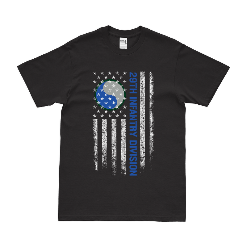 U.S. Army 29th Infantry Division American Flag T-Shirt