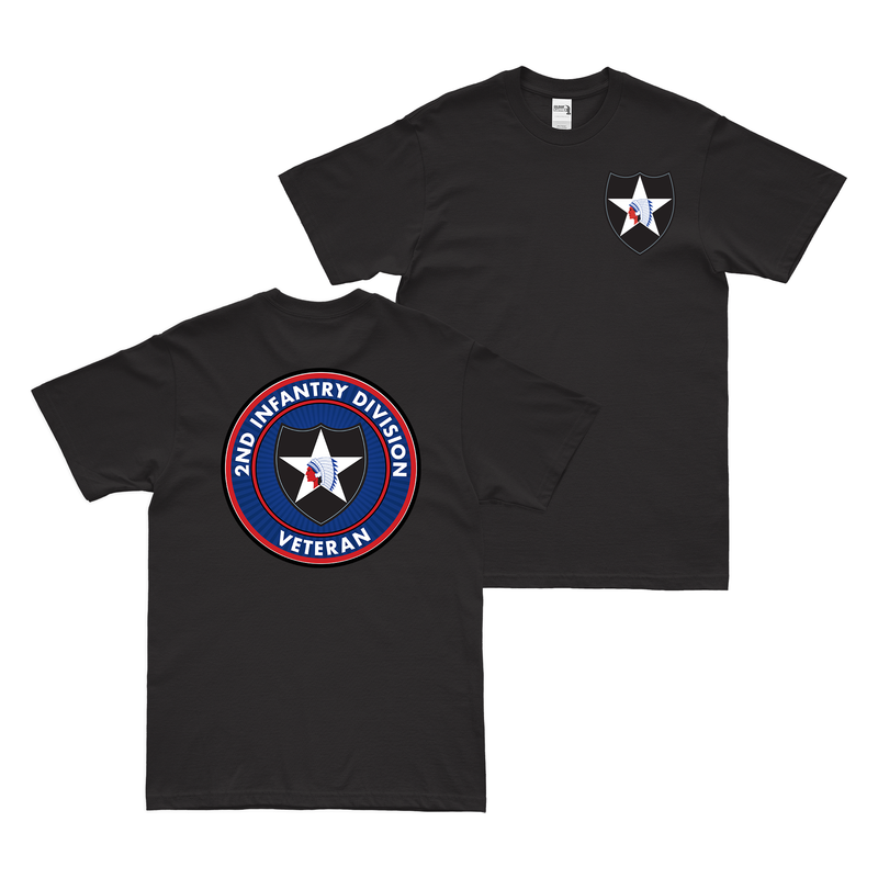 Double-Sided 2nd Infantry Division Veteran T-Shirt