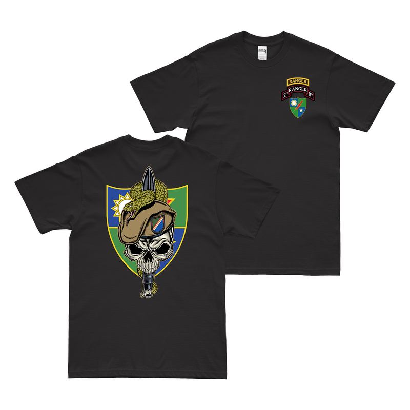 Double-Sided 2nd Ranger Battalion Snake Eaters T-Shirt