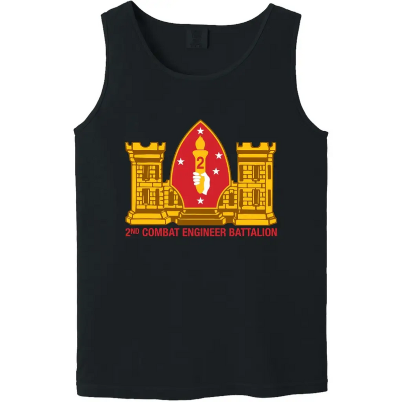 2nd Combat Engineer Battalion (2nd CEB) Logo Tank Top