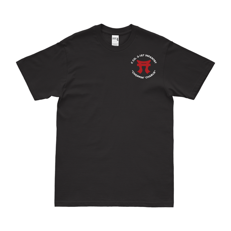 C Co 3-187 IN, 3BCT, 101st ABN (ASSLT) Left Chest Tori T-Shirt