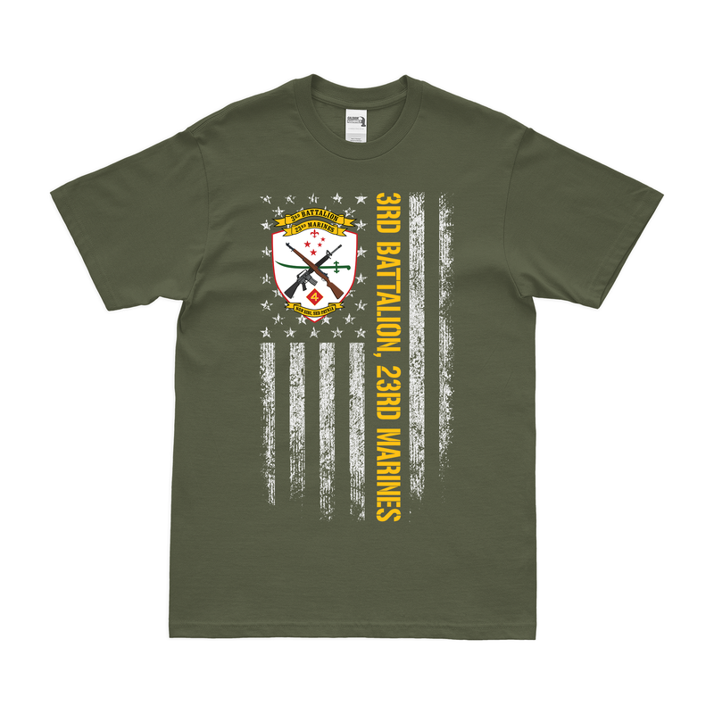 3-23 Marines American Flag T-Shirt