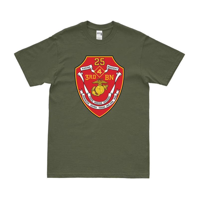 3rd Bn 25th Marines (3/25 Marines) Logo Emblem T-Shirt