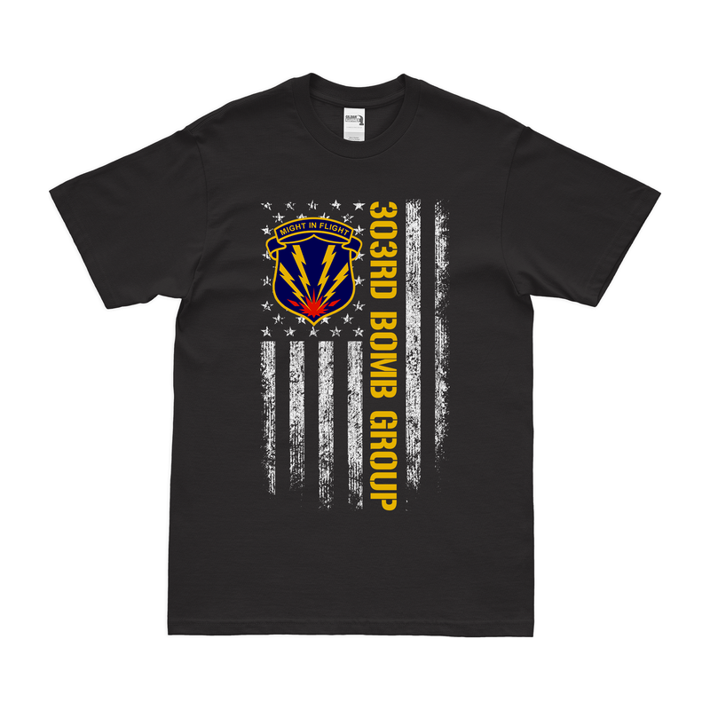 303rd Bomb Group American Flag T-Shirt