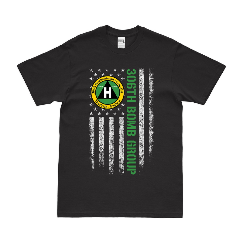 306th Bomb Group American Flag T-Shirt