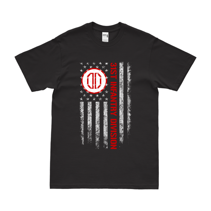 U.S. Army 31st Infantry Division American Flag T-Shirt