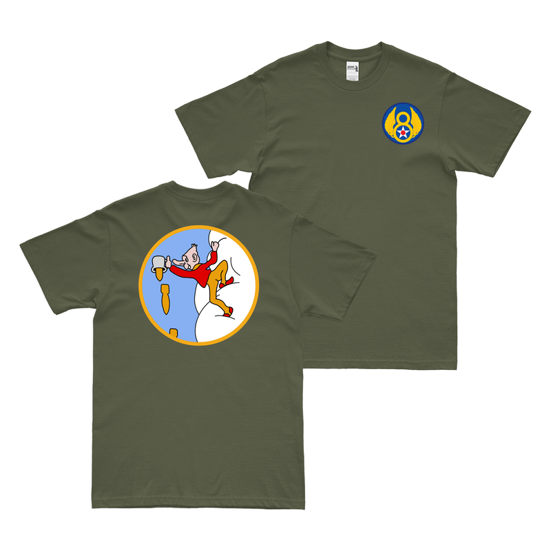Double-Sided 350th Bombardment Squadron WW2 Emblem T-Shirt