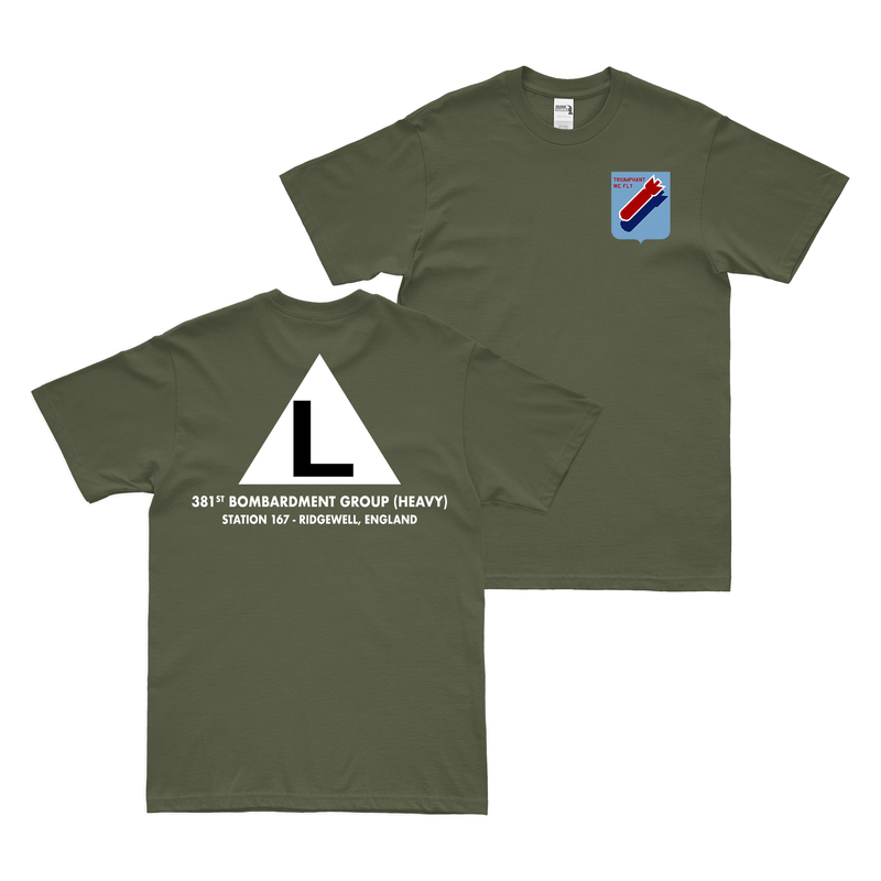 Double-Sided 381st Bomb Group Tail Code 'L' T-Shirt