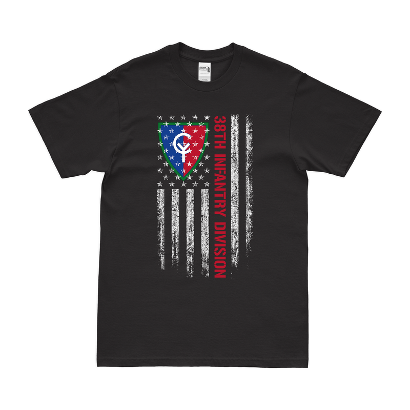 U.S. Army 38th Infantry Division American Flag T-Shirt